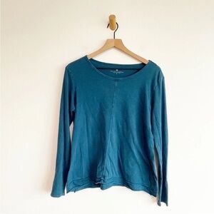 Elliott Lauren Women's Long Sleeve Top Shirt Blue Medium